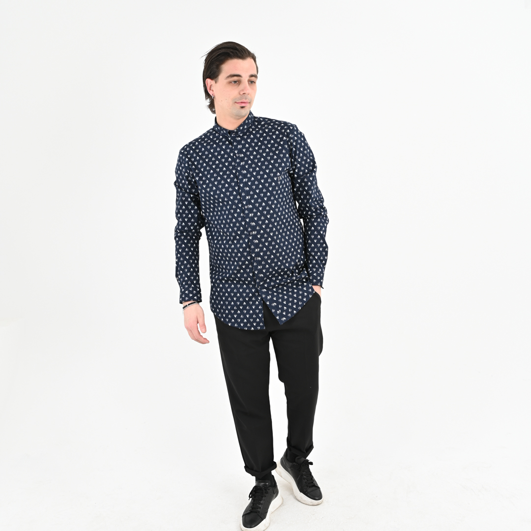 AK802 Overshirt Mao Blue - Image 4