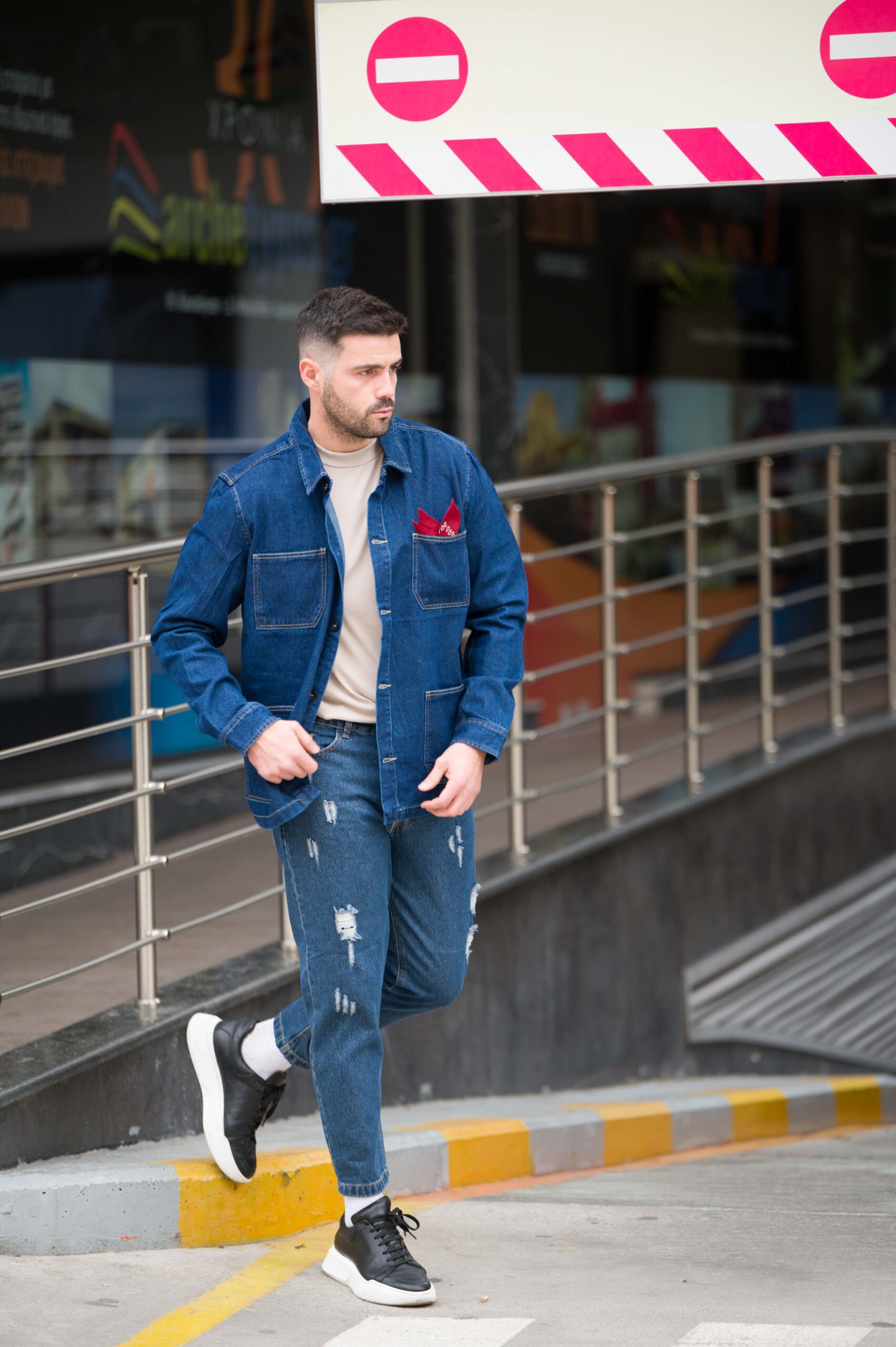 ART 063 Blue Denim Shirt - Image 3