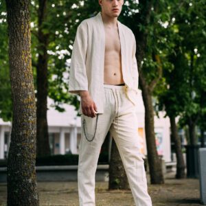 ART UG50 Kimono 3/4 Beige Lino