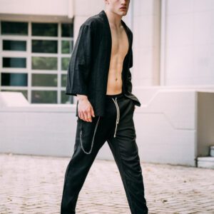 ART UG50 Kimono 3/4 Balck Lino