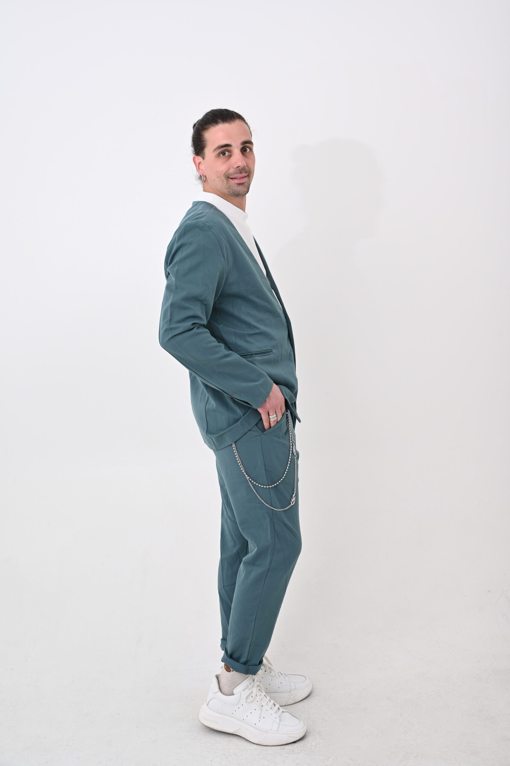 ART B85 Pants Aqua Verde - Image 3