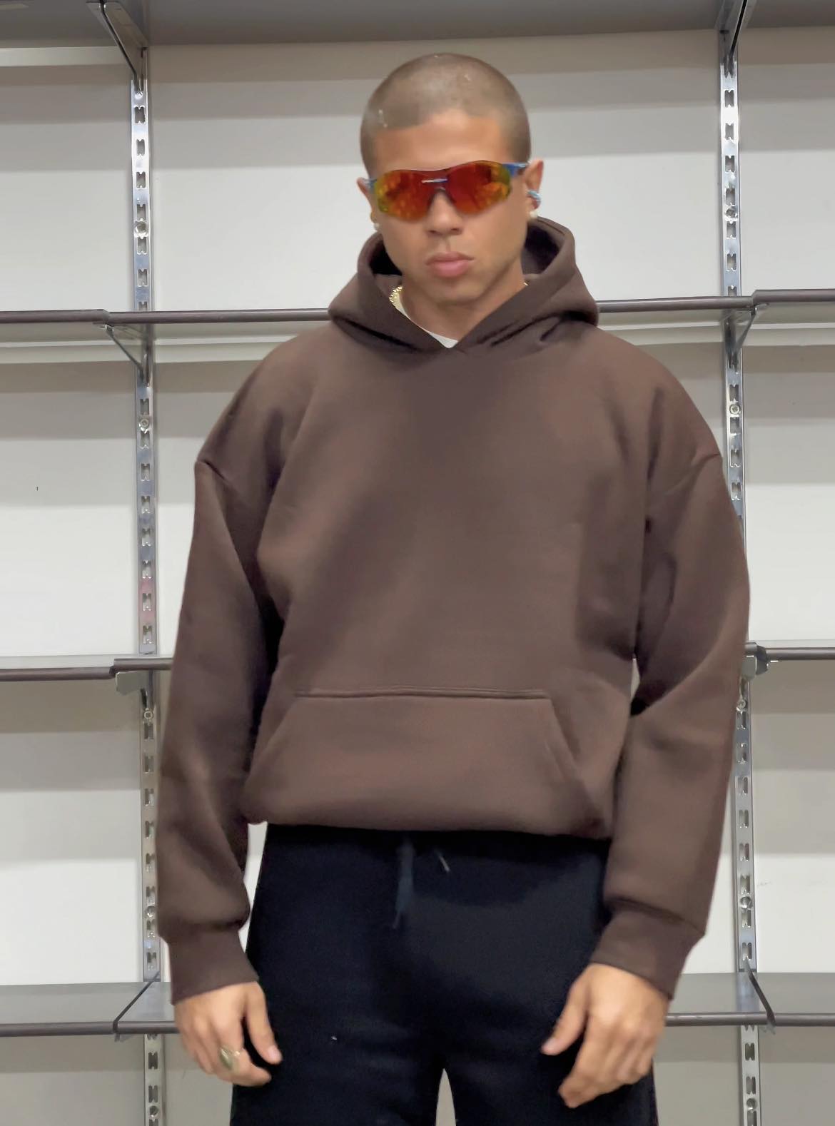 ART NA HOODIE COMFORT FIT BROWN