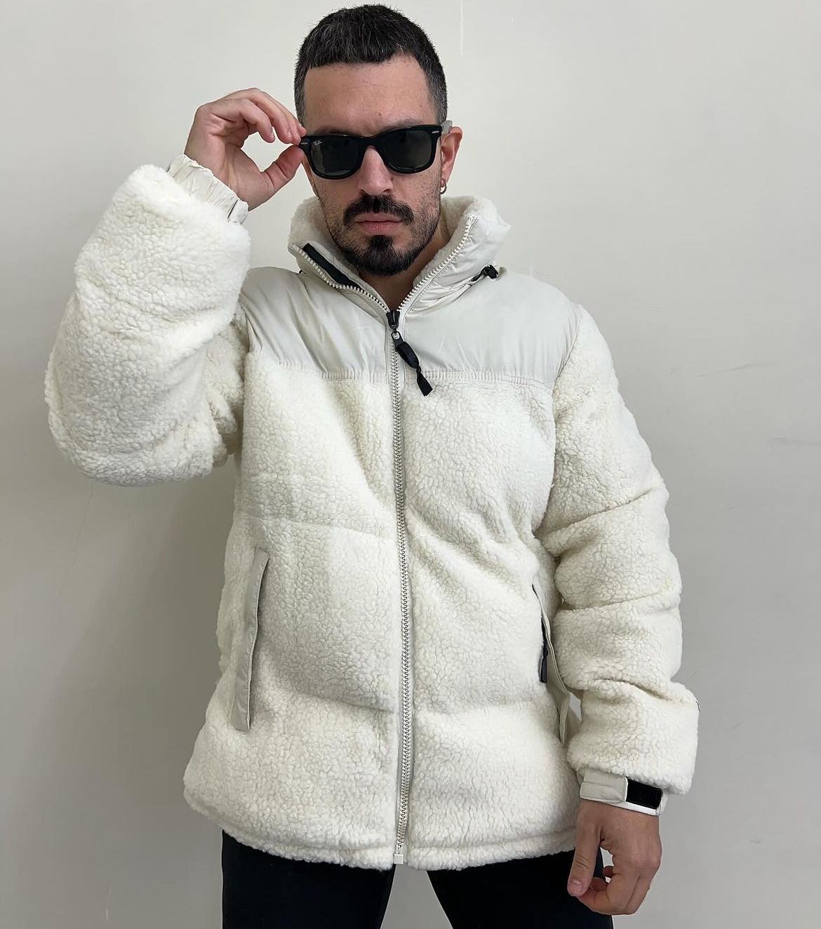 ART 19 Fleece Bomber Jacket Panna