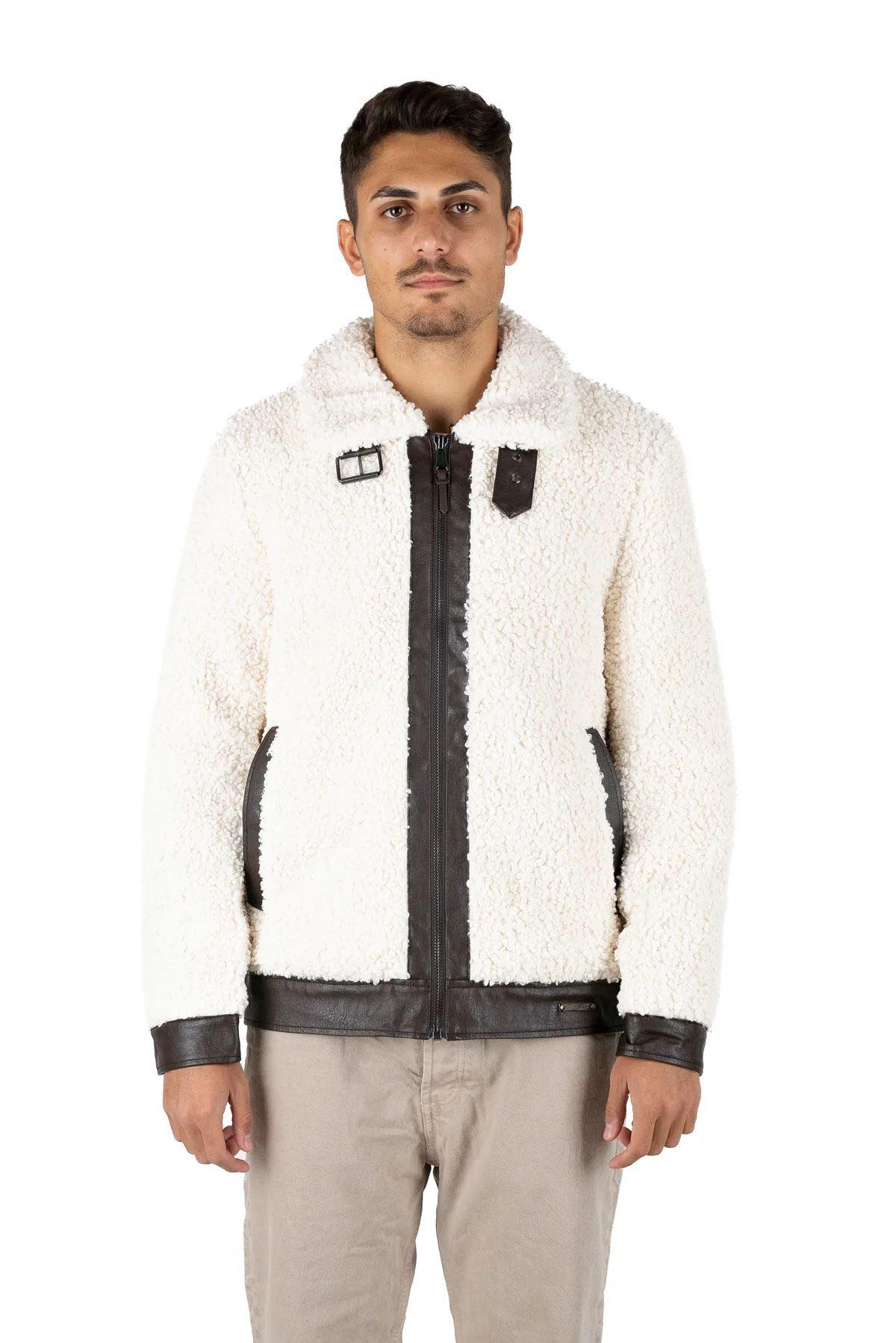 ART W01 JACKET TEDDY WHITE