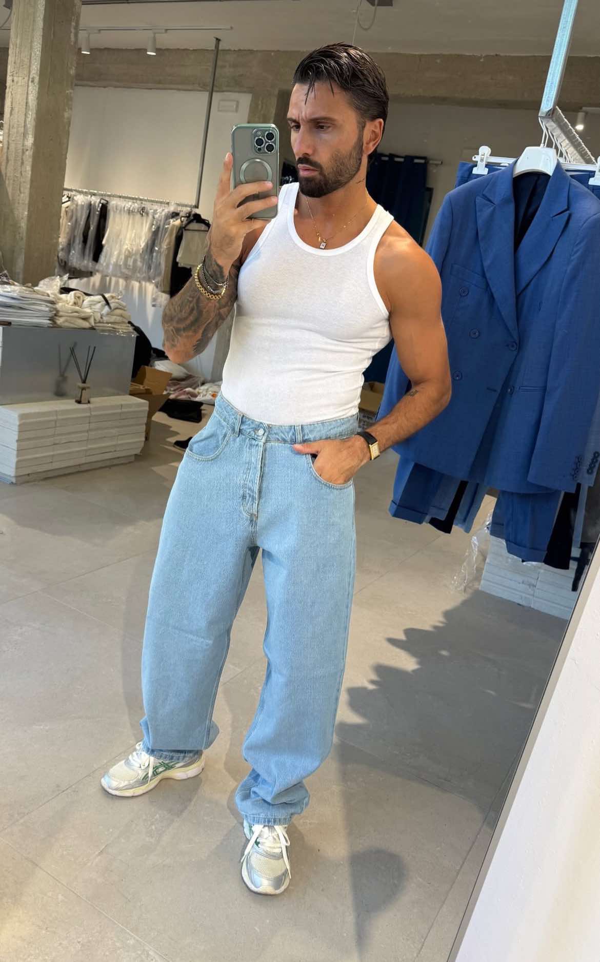 ART PT88 JEAN BAGGY BLUE