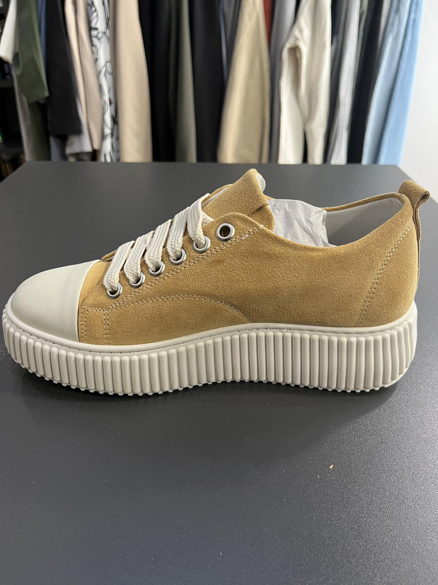 Ανδρικά Δίπατα Sneakers 01 YELLOW - Image 3