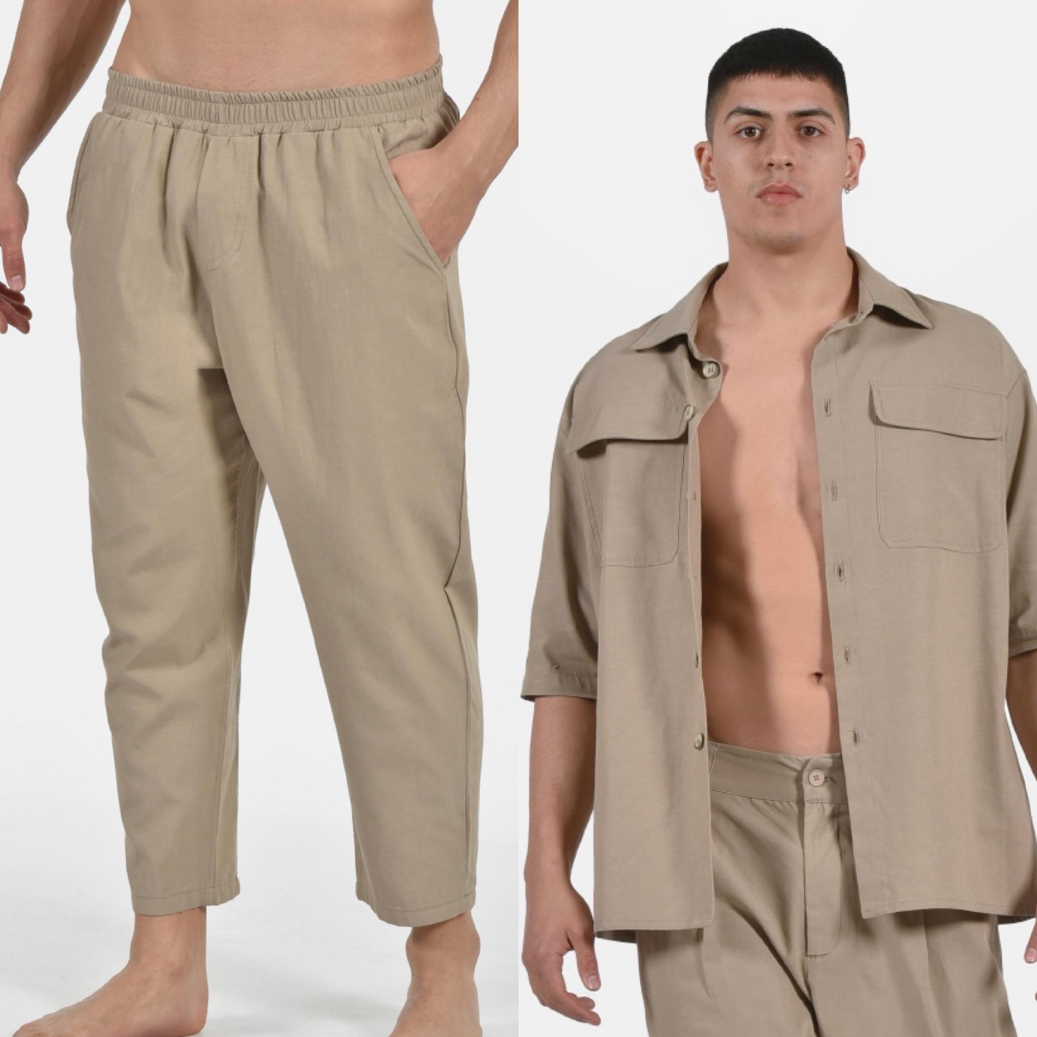 ART PANTS VIDAL BEIGE - Image 2