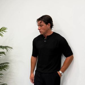 ART T-SHIRT SANTOS BLACK